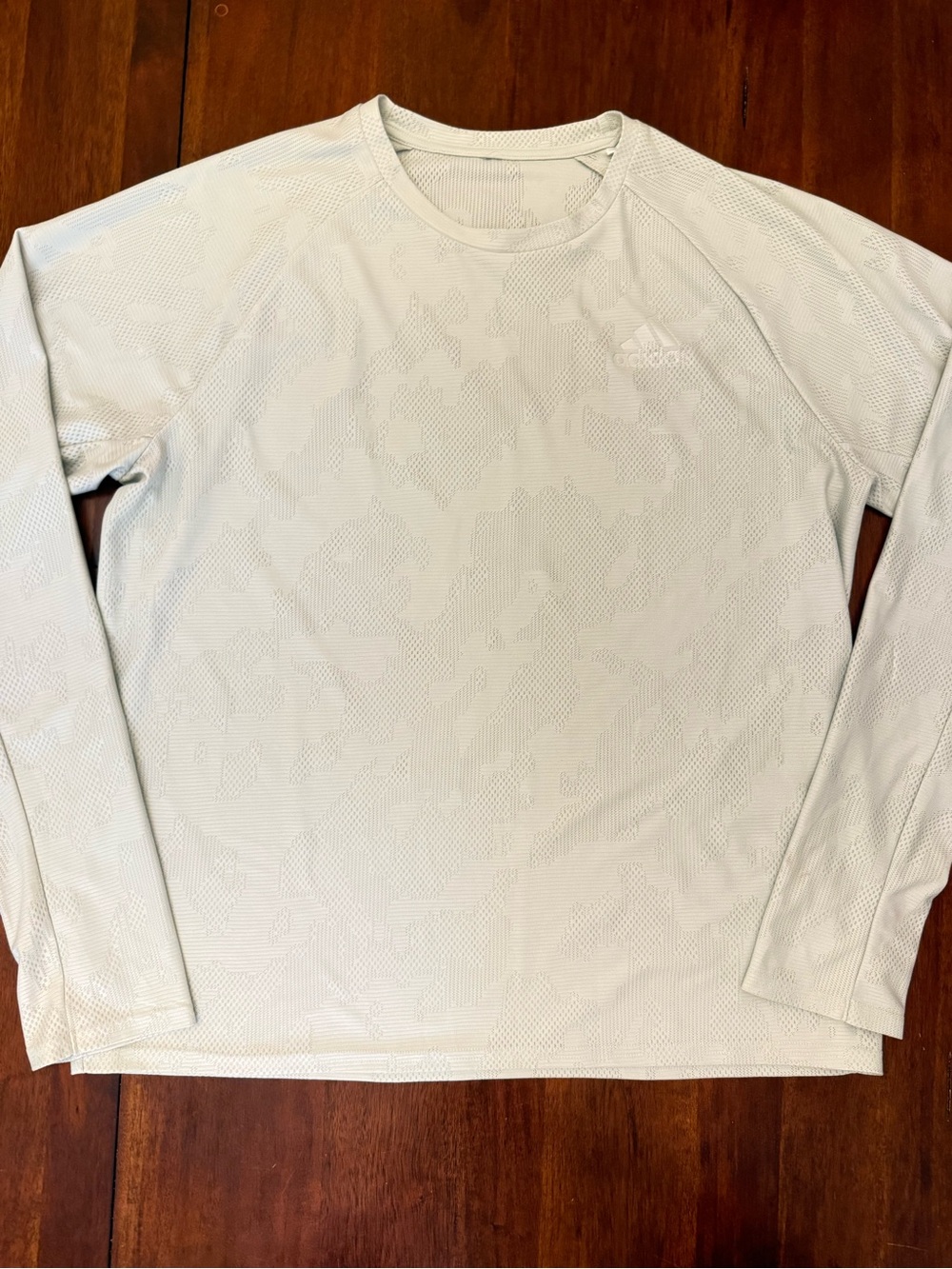 Adidas Men’s Long-Sleeve Crew Shirt — Light Green
